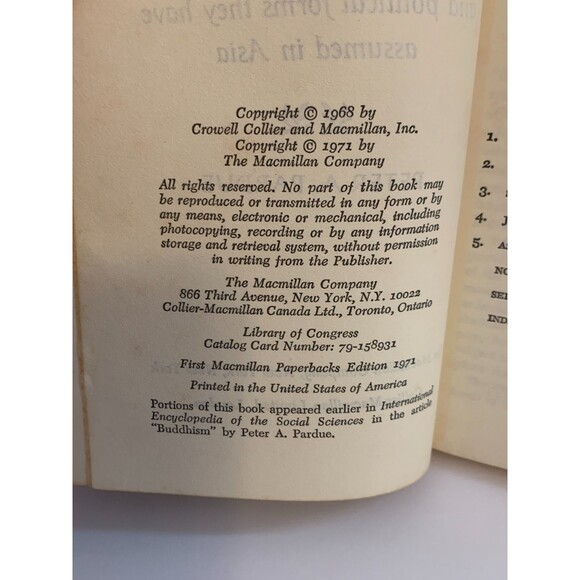 Buddhism A Historical Introduction to Buddhist Values Pardue 1971 - Picture 8 of 8